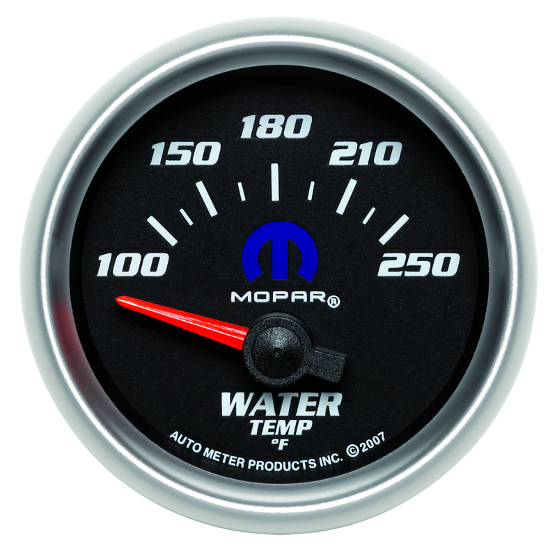 Autometer Mopar 52.4mm SSE 100-250 Degree F Water Temperature Gauge