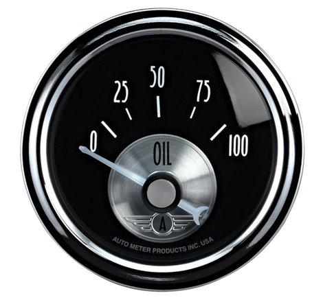 Autometer Prestige Series 52mm 0-100 PSI Short Sweep Electronic Oil Pressure Gauge