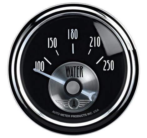 Autometer Prestige Series 52mm 100-250 Deg F Short Sweep Electronic Water Temperature Gauge