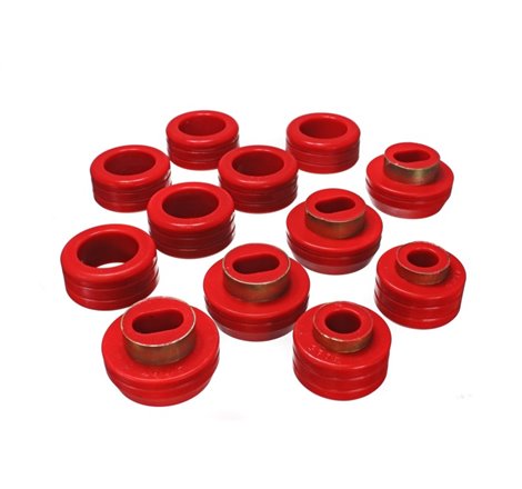 Energy Suspension 83-04 GM S-10/S-15 PU 2WD/4WD Red Body (Cab) Mount Set