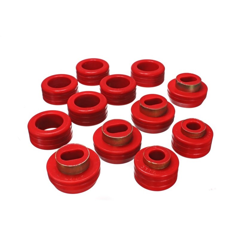 Energy Suspension 83-04 GM S-10/S-15 PU 2WD/4WD Red Body (Cab) Mount Set