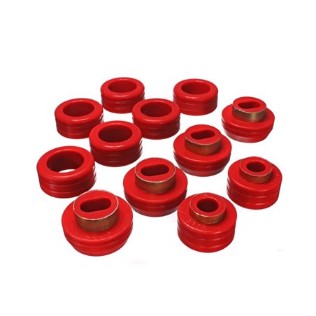 Energy Suspension 83-04 GM S-10/S-15 PU 2WD/4WD Red Body (Cab) Mount Set