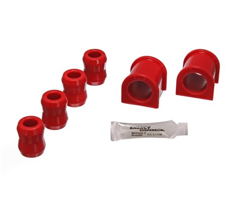 Energy Suspension 87-96 Jeep Wrangler YJ Red Frt 1-1/8in Sway Bar Bushing Set w/End Link Bushings