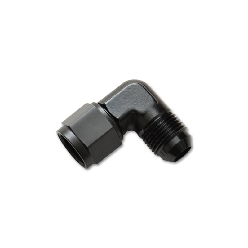 Vibrant -4AN Female to -4AN Male 90 Degree Swivel Adapter (AN to AN) - Anodized Black Only