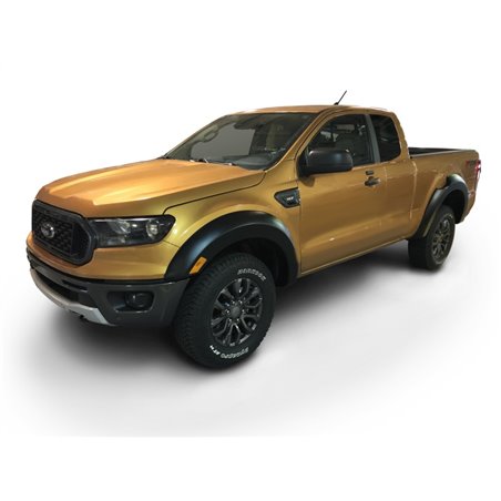 Bushwacker 2019 Ford Ranger Extended Cab Extend-A-Fender Style Flares 4pc - Black