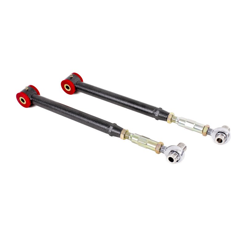 BMR 05-14 S197 Mustang On-Car Adj. Lower Control Arms / Rod End Combo (Poly) - Black Hammertone