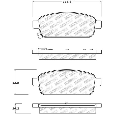 StopTech Street Select Brake Pads - Rear