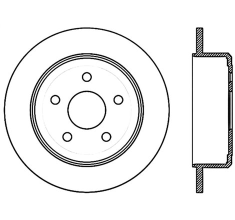 StopTech 07-18 Jeep Wrangler Cryo Slotted Rear Right Sport Brake Rotor