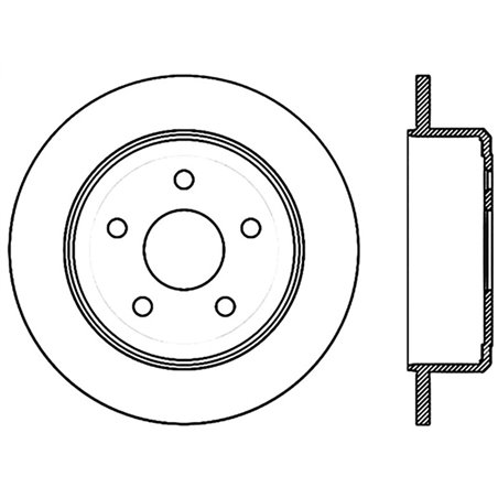 StopTech 07-18 Jeep Wrangler Cryo Slotted Rear Right Sport Brake Rotor