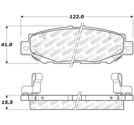 StopTech 92-00 Lexus GS300 Street Select Rear Brake Pads