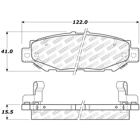 StopTech 92-00 Lexus GS300 Street Select Rear Brake Pads