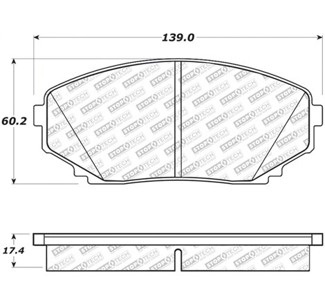 StopTech 07-18 Mazda CX-5/CX-7/CX-9 Street Brake Pads w/Hardware - Front