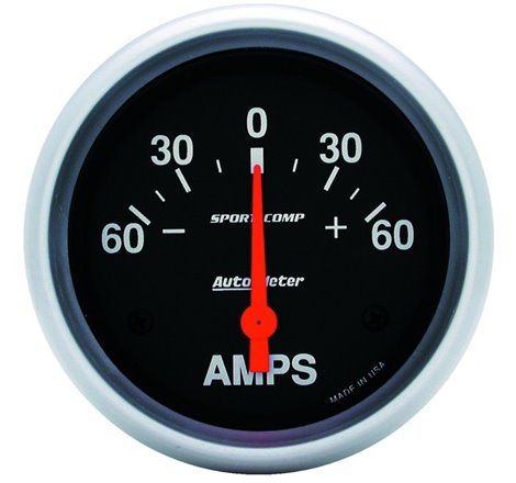 Autometer 2-5/8in Electric 60-0-60 Amps Ammeter