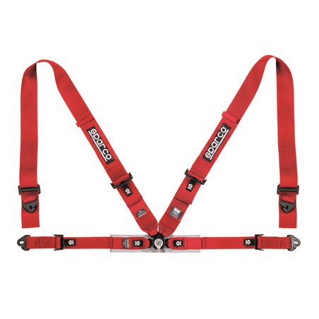 Sparco Belt 4Pt 3in/2in Competition Harness - Red