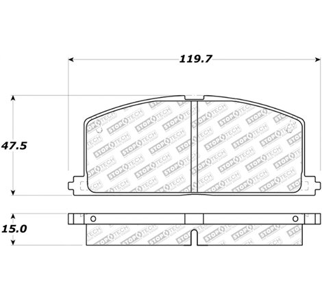 StopTech 83-86 Toyota Camry / 86-91 Celica / 84-92 Corolla Street Select Brake Pads - Front