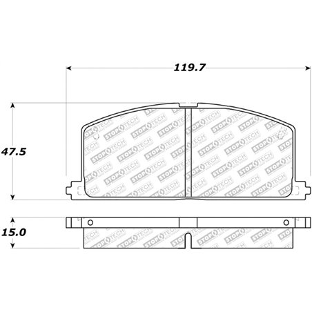 StopTech 83-86 Toyota Camry / 86-91 Celica / 84-92 Corolla Street Select Brake Pads - Front