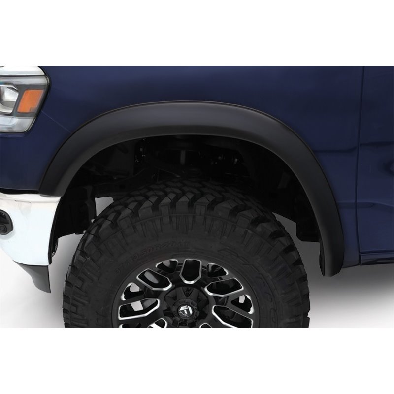 Bushwacker 19-22 Ram 1500 (Excl. Rebel/TRX) 76.3 & 67.4in Bed OE Style Flares 2pc Front - Black