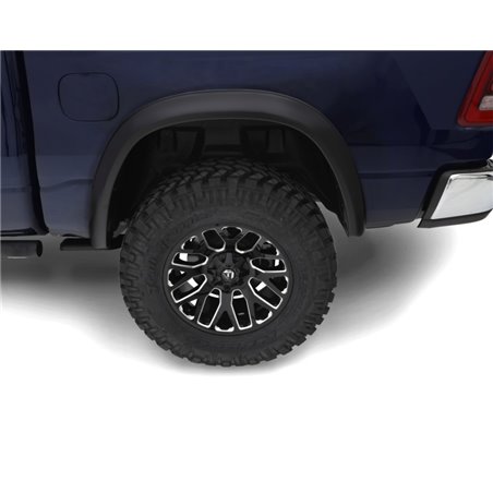 Bushwacker 19-22 Ram 1500 (Excl. Rebel/TRX) 76.3 & 67.4in Bed OE Style Flares 2pc Rear - Smooth Blk