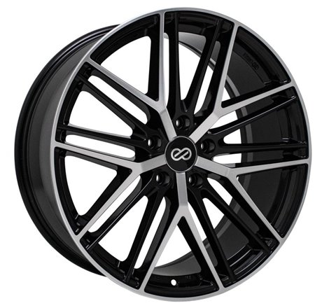 Enkei Phantom 18x8 5x108 40mm Offset 72.6mm Bore Black Machine Wheel