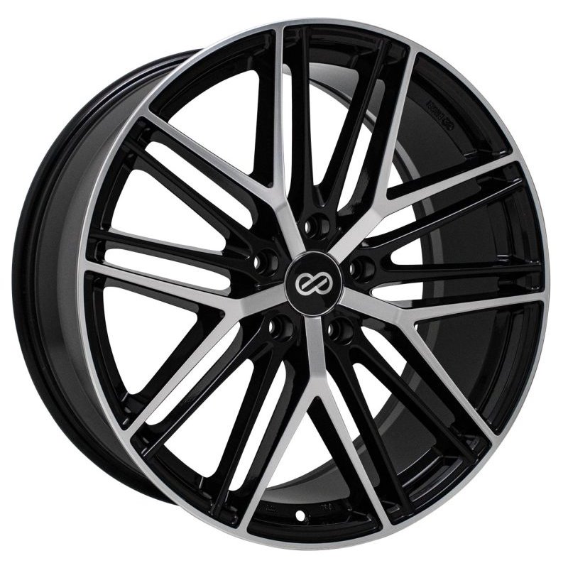 Enkei Phantom 18x8 5x108 40mm Offset 72.6mm Bore Black Machine Wheel