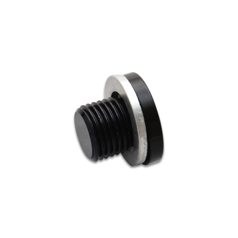 Vibrant M18 x 1.5 Metric Aluminum Port Plug with Crush Washer