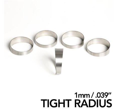 Ticon Industries 1.5in 45 Degree 2.55in CLR Tight Radius 1mm Wall Titanium Pie Cuts - 5pk