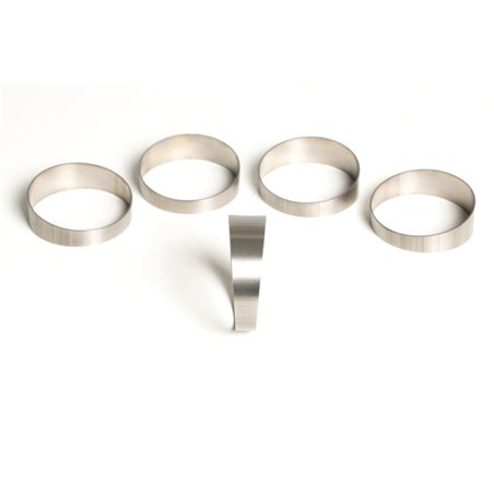 Ticon Industries 3.0in 45 Degree 1.6D/4.8in CLR Loose Radius 1mm Wall Titanium Pie Cuts - 5pk