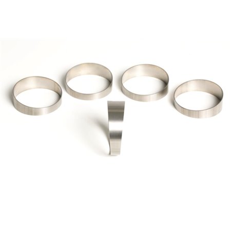 Ticon Industries 6in 45 Degree 1.3D/7.8in CLR Loose Radius 1mm Wall Titanium Pie Cuts - 5pk