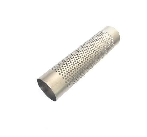 Ticon Industries 8in OAL 2.0in Perforated Titanium Punch Tube