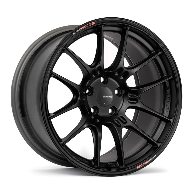 Enkei GTC02 18x10 5x114.3 45mm Offset 75mm Bore Matte Black Wheel