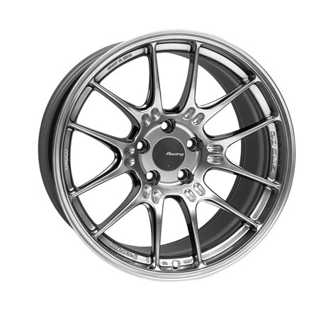 Enkei GTC02 18x9.5 5x114.3 15mm Offset 75mm Bore Hyper Silver Wheel