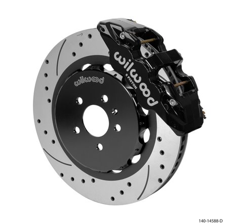 Wilwood AERO6 Front Kit 15.00in BBK - 08-12 Audi A4/A5/S5 - Drilled & Slotted Rotor