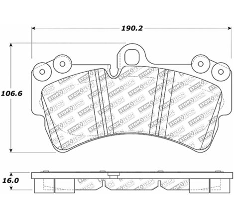 StopTech 07-15 Audi Q7 Street Select Front Brake Pads