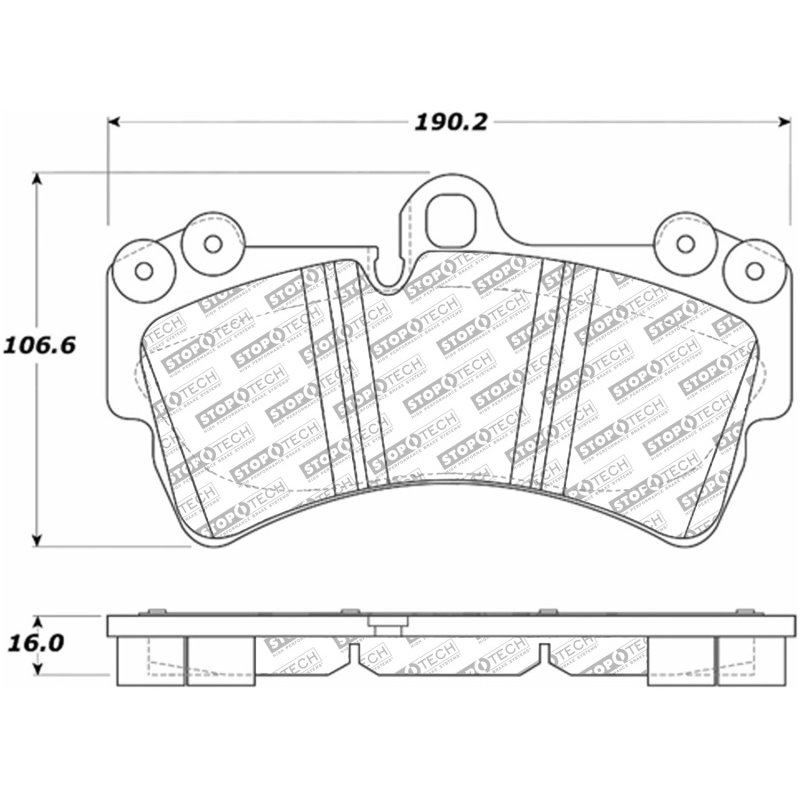 StopTech 07-15 Audi Q7 Street Select Front Brake Pads