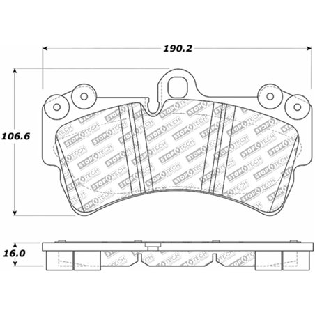 StopTech 07-15 Audi Q7 Street Select Front Brake Pads