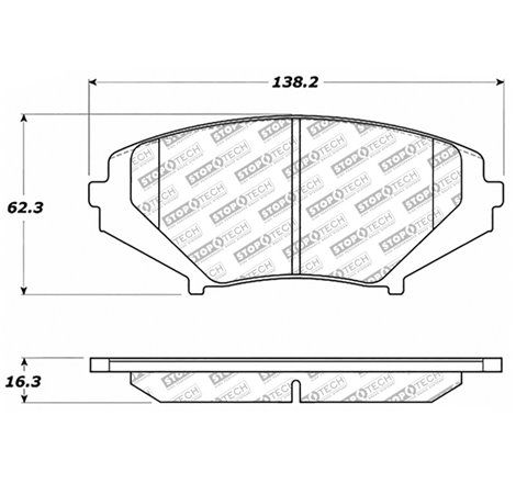 StopTech Street Select Brake Pads - Front