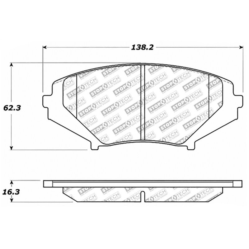 StopTech Street Select Brake Pads - Front