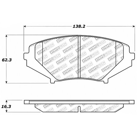 StopTech Street Select Brake Pads - Front