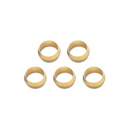 Vibrant 1/4in Brass Olive Inserts - 5pk