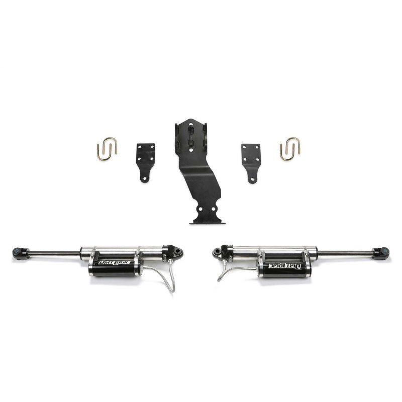 Fabtech 17-21 Ford F250/F350 4WD Dual Steering Stabilizer System w/DL 2.25 Resi Shocks