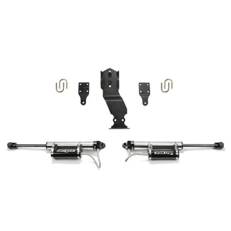 Fabtech 17-21 Ford F250/F350 4WD Dual Steering Stabilizer System w/DL 2.25 Resi Shocks