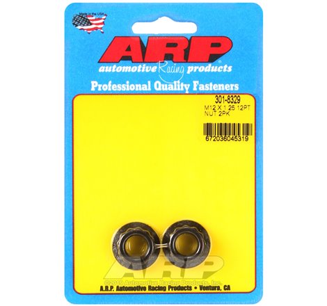 ARP M12 x 1.25 16mm socket 12pt Nut Kit (Pack of 2)