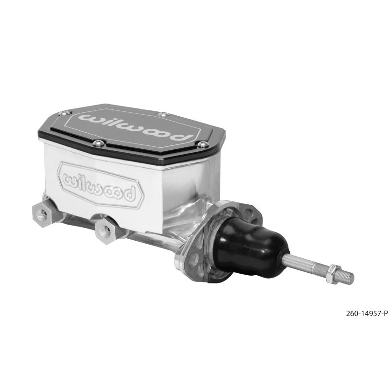 Wilwood Compact Tandem Master Cylinder - 7/8in Bore - w/Pushrod (Ball Burnished)