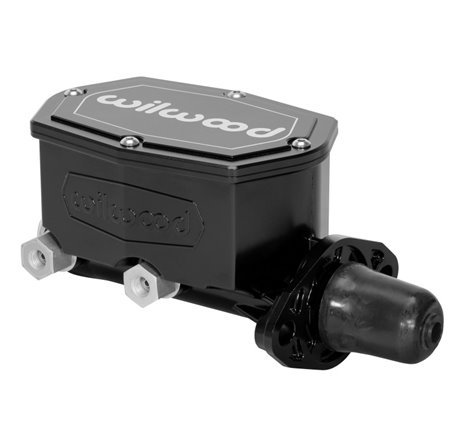 Wilwood Compact Tandem Master Cylinder - 1in Bore - w/Pushrod (Black)