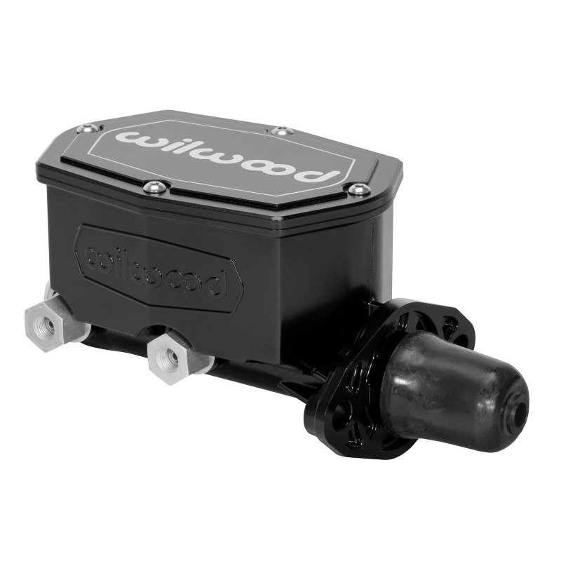 Wilwood Compact Tandem Master Cylinder - 1in Bore - w/Pushrod (Black)