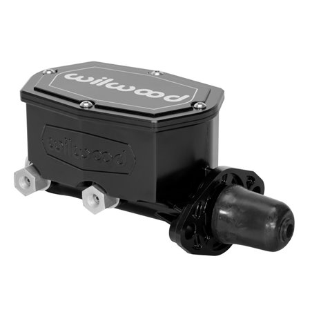 Wilwood Compact Tandem Master Cylinder - 1in Bore - w/Pushrod (Black)