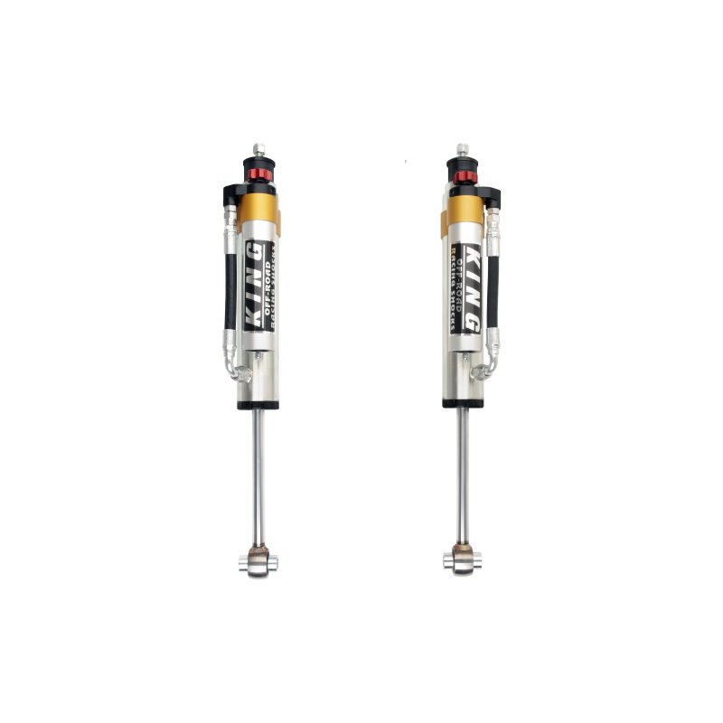 King Shocks 90-12 Mercedes-Benz G-Class Rear 2.5 Dia Piggy Hose Reservoir w/Adjuster (Pair)