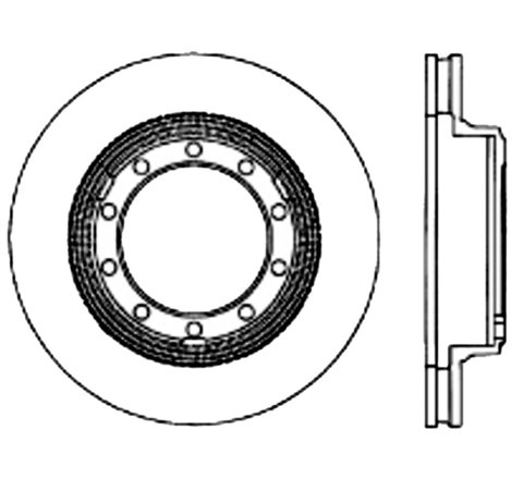 Stoptech 07-09 / 11-18 Ford F-53 Premium Front CryoStop Brake Rotor