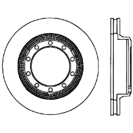 Stoptech 07-09 / 11-18 Ford F-53 Premium Front CryoStop Brake Rotor