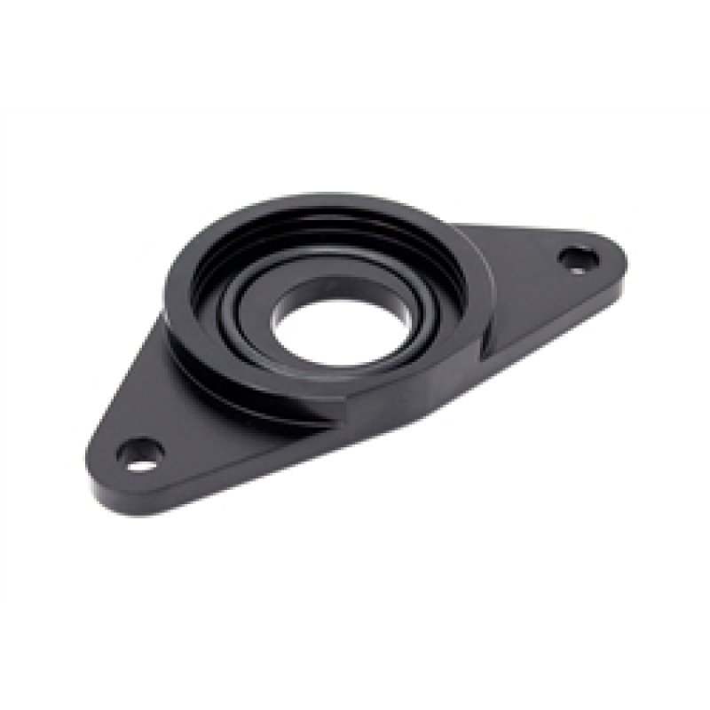 Torque Solution HKS BOV Adapter Flange: Subaru WRX / STi - Black